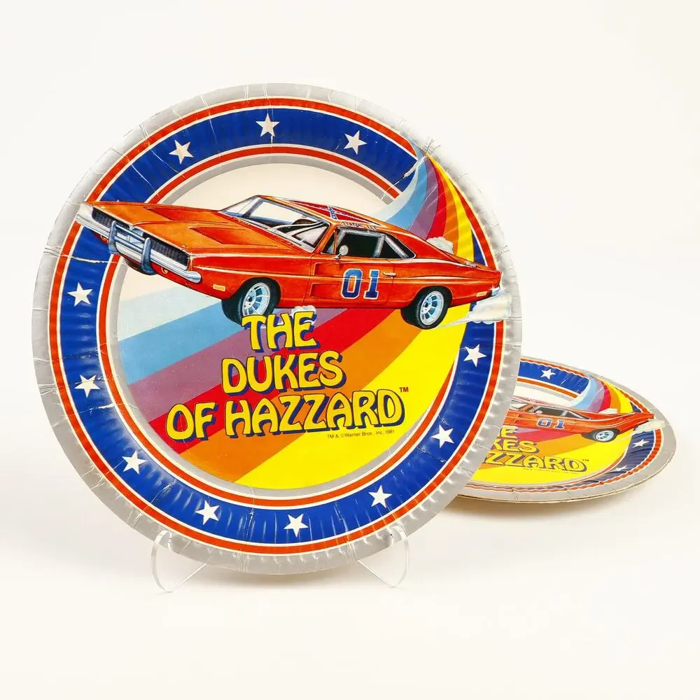 Mixed Lot 80s Birthday Plates Cups Garfield Muppets Dukes Scooby Knight Rider